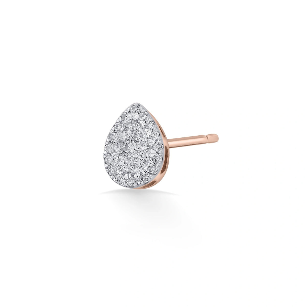 Deck Up Gleam Dewdrop Studs - Zen Diamond India