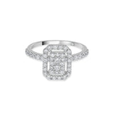Sassy Regal Geometry Ring - Zen Diamond India