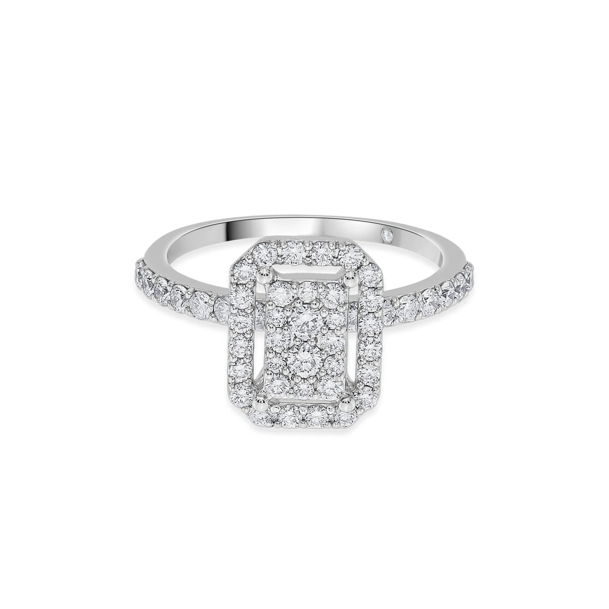 Sassy Regal Geometry Ring - Zen Diamond India