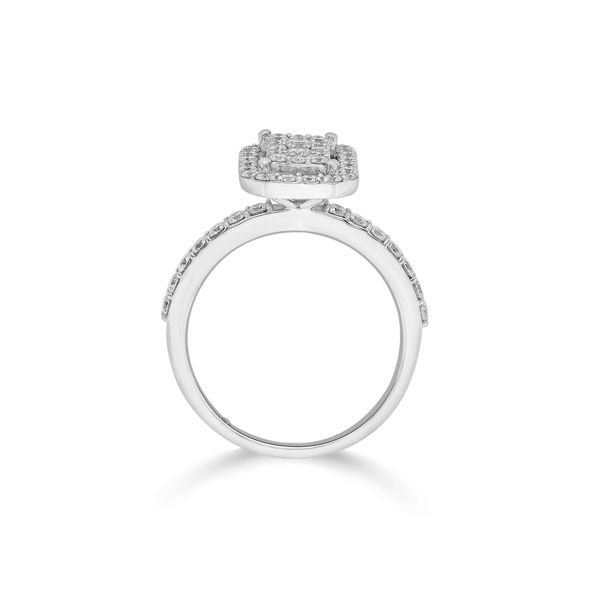 Sassy Regal Geometry Ring - Zen Diamond India