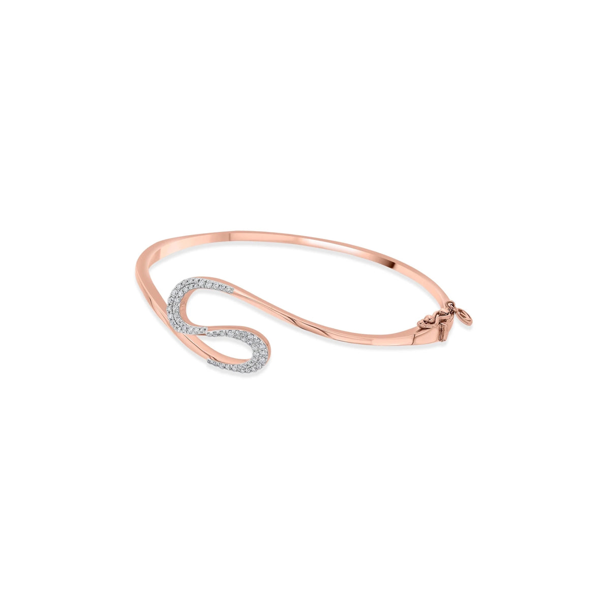 Sassy S - Curve Diamond Sparkle Bracelet - Zen Diamond India