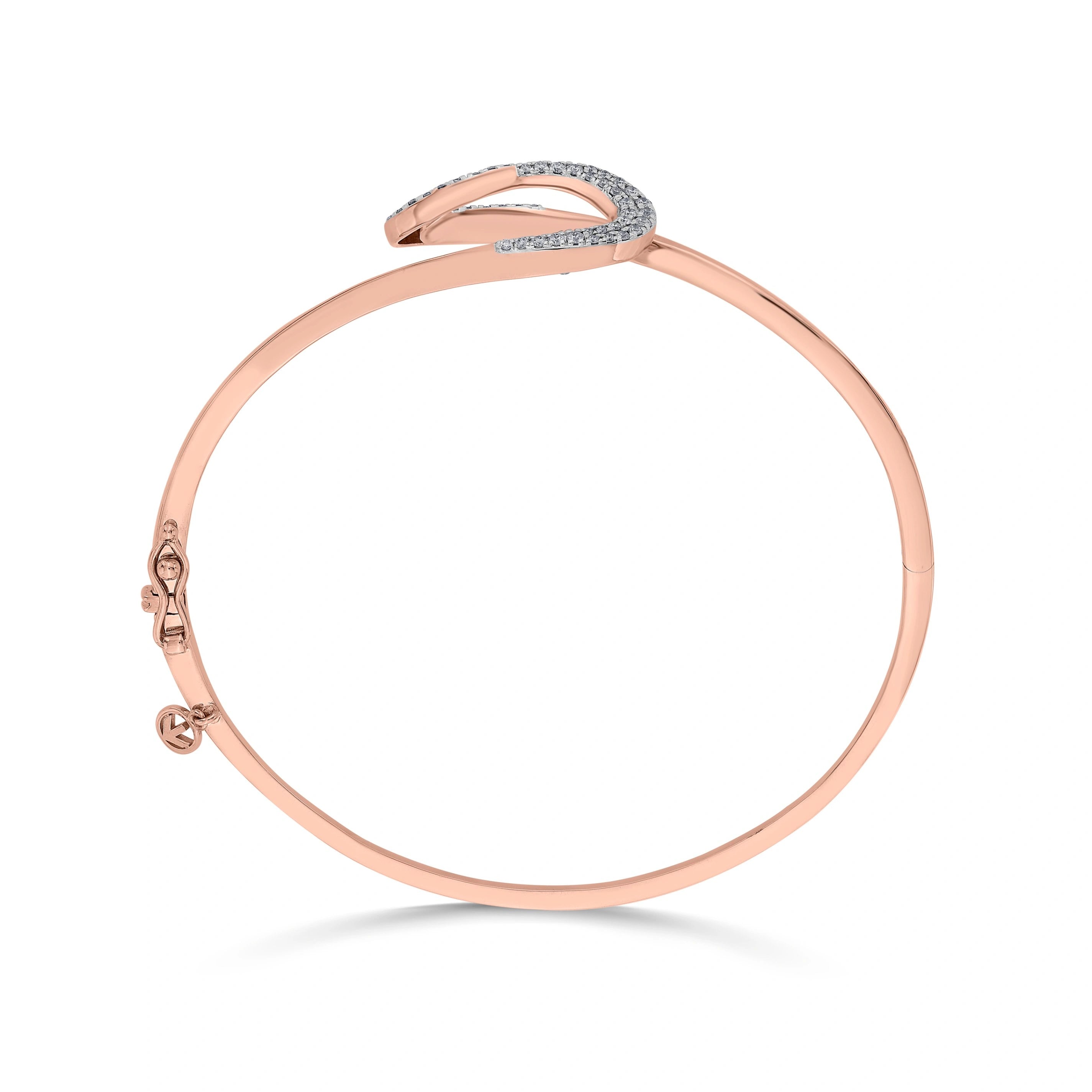 Sassy S - Curve Diamond Sparkle Bracelet - Zen Diamond India