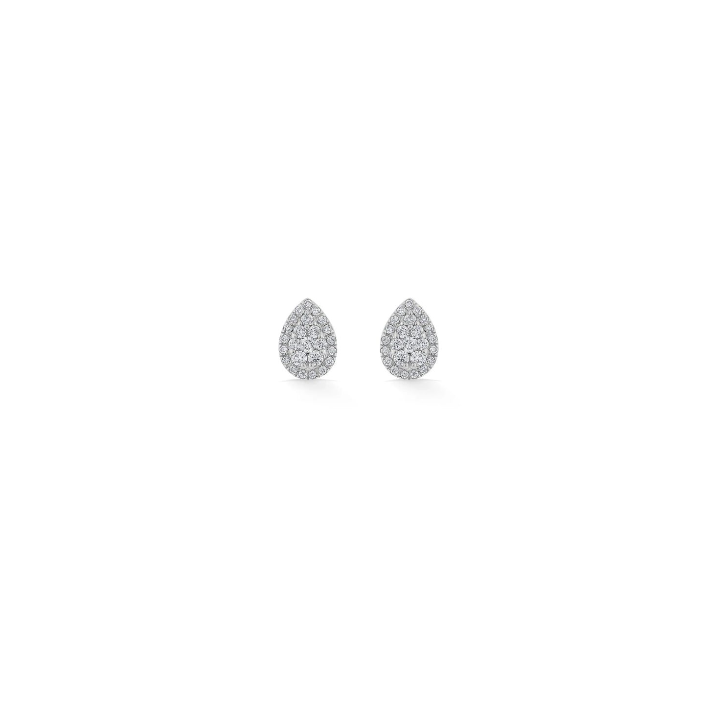Deck Up Lumina Pear Studs - Zen Diamond India