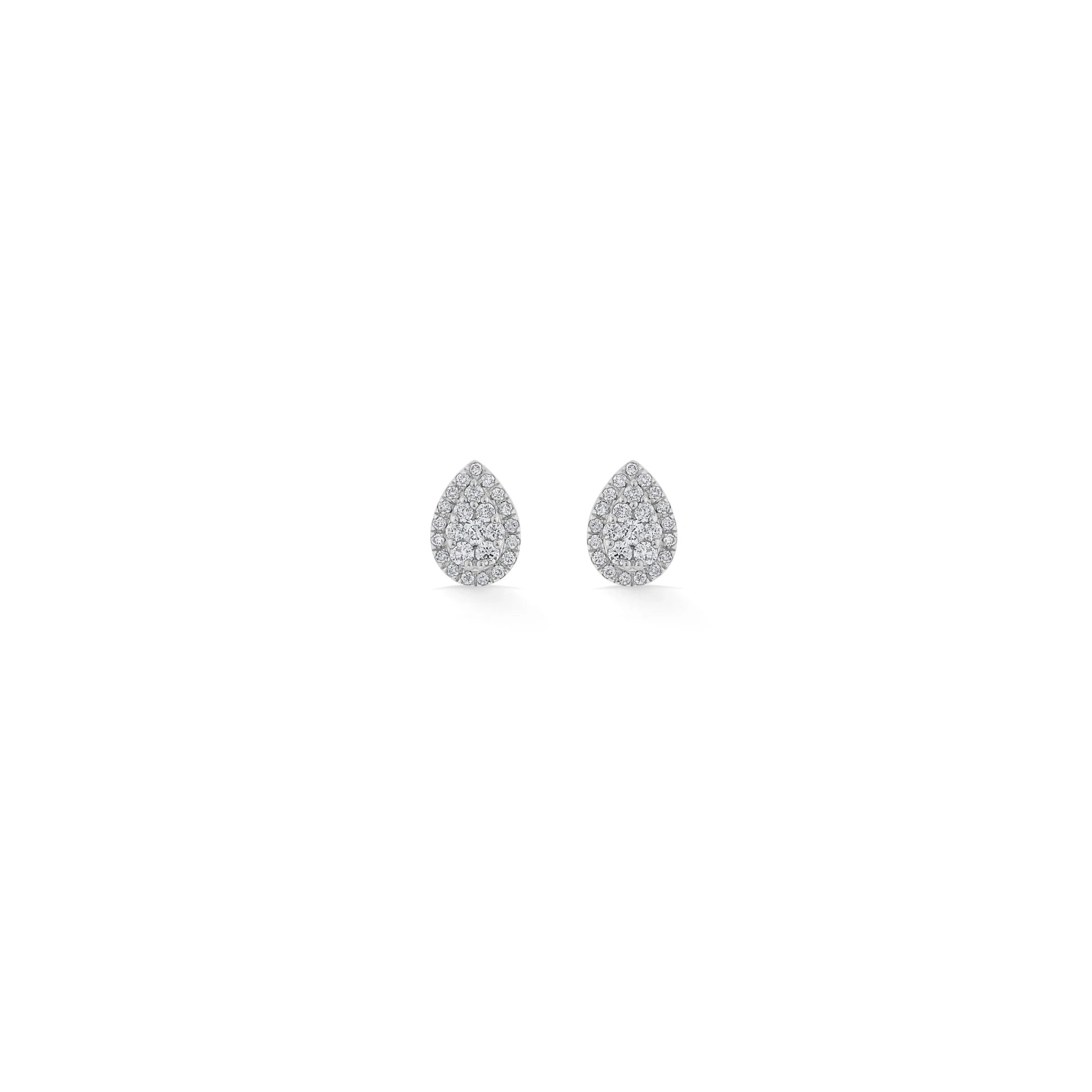 Deck Up Lumina Pear Studs - Zen Diamond India
