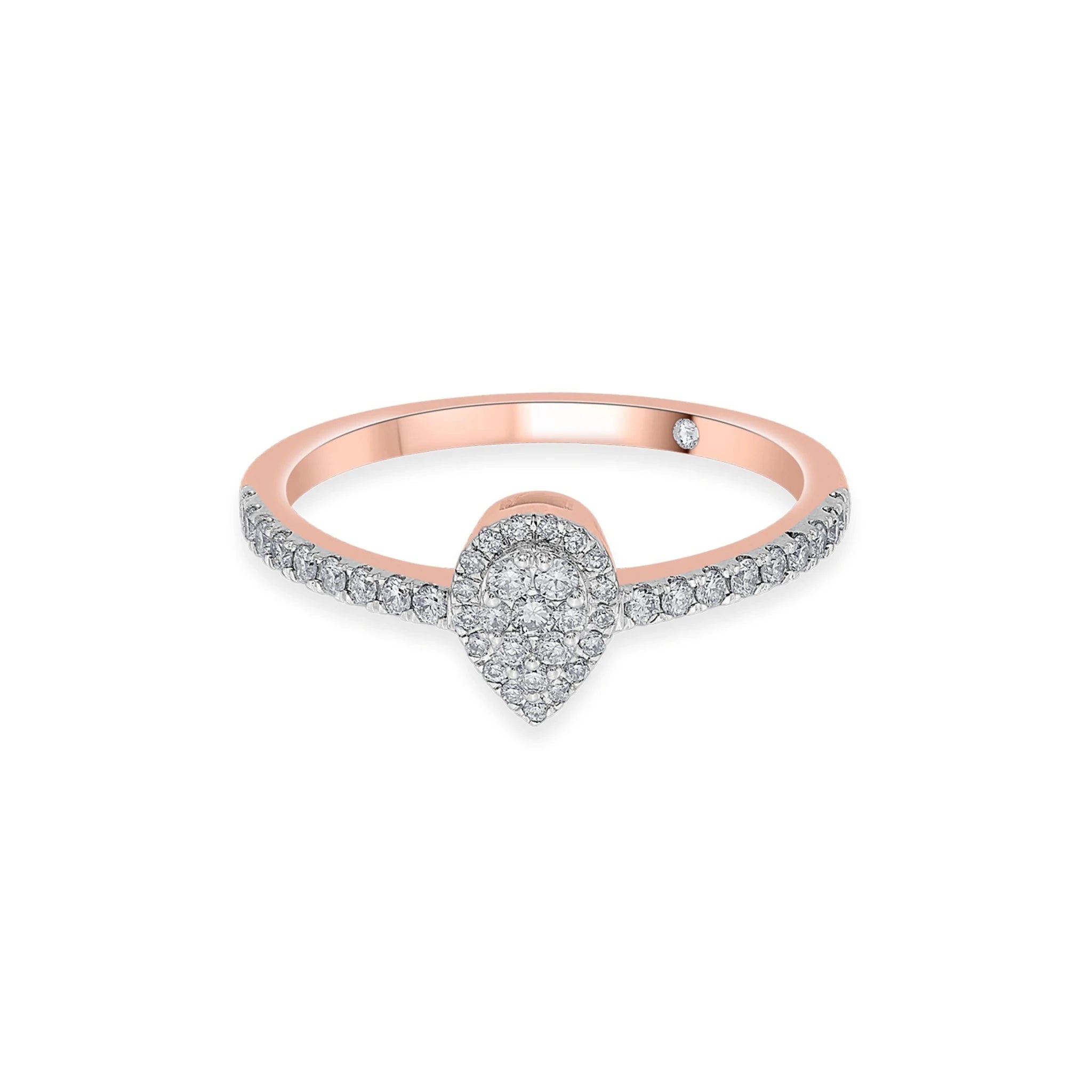 Dazzling Dewdrop Delight Ring - Zen Diamond India