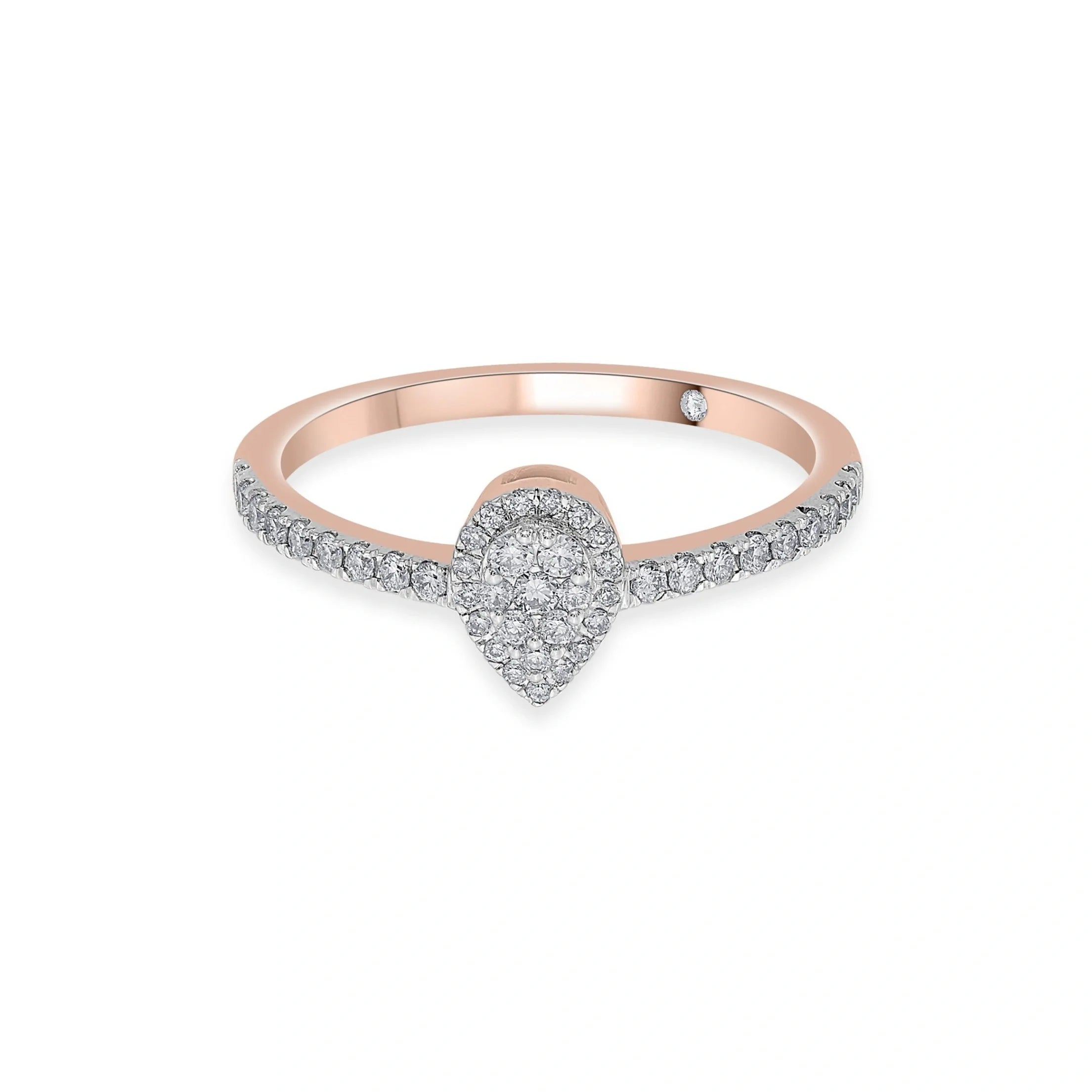Dazzling Dewdrop Delight Ring - Zen Diamond India