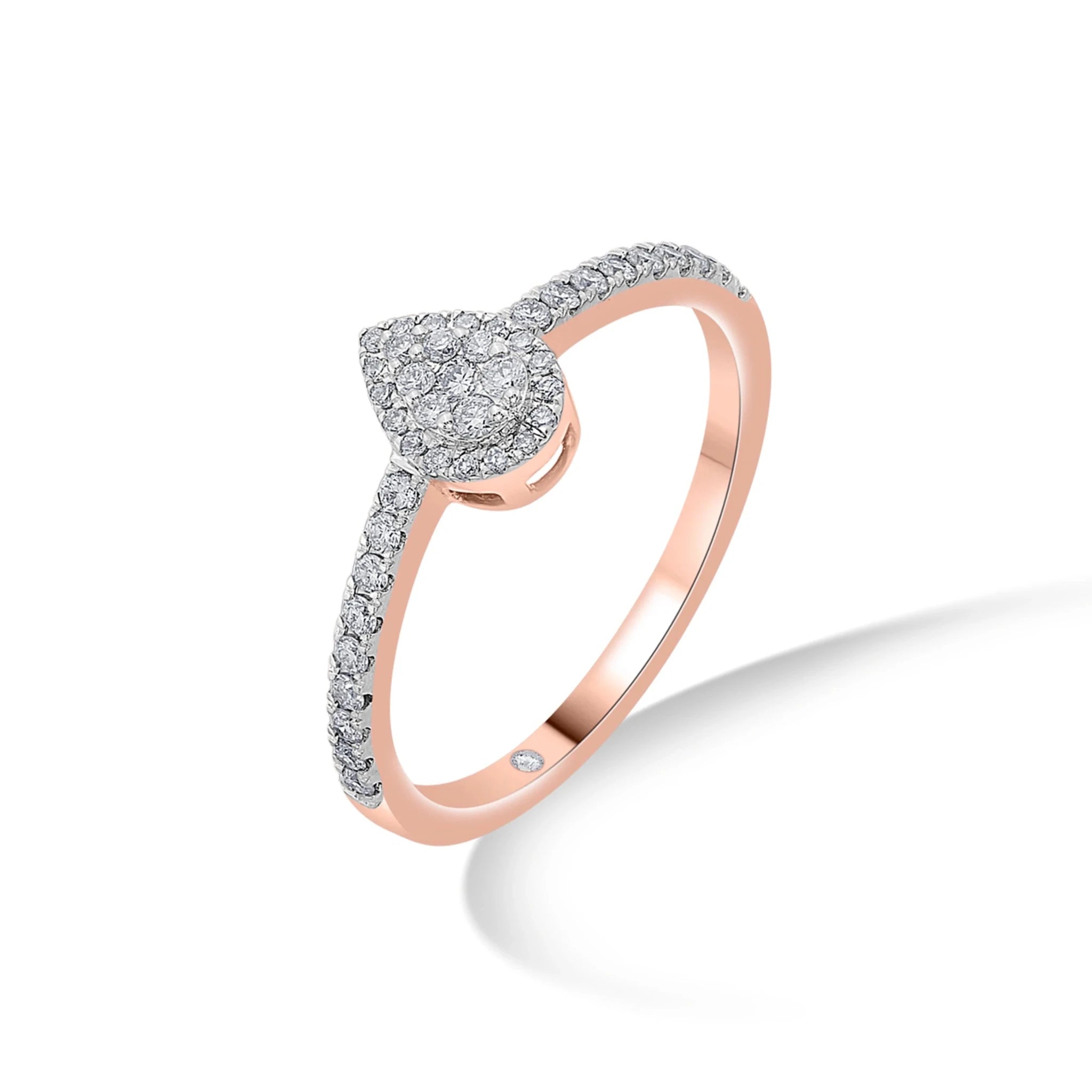 Dazzling Dewdrop Delight Ring - Zen Diamond India