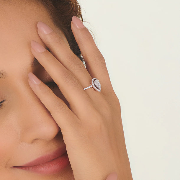 Sassy Twinkle Tear Luxe Ring