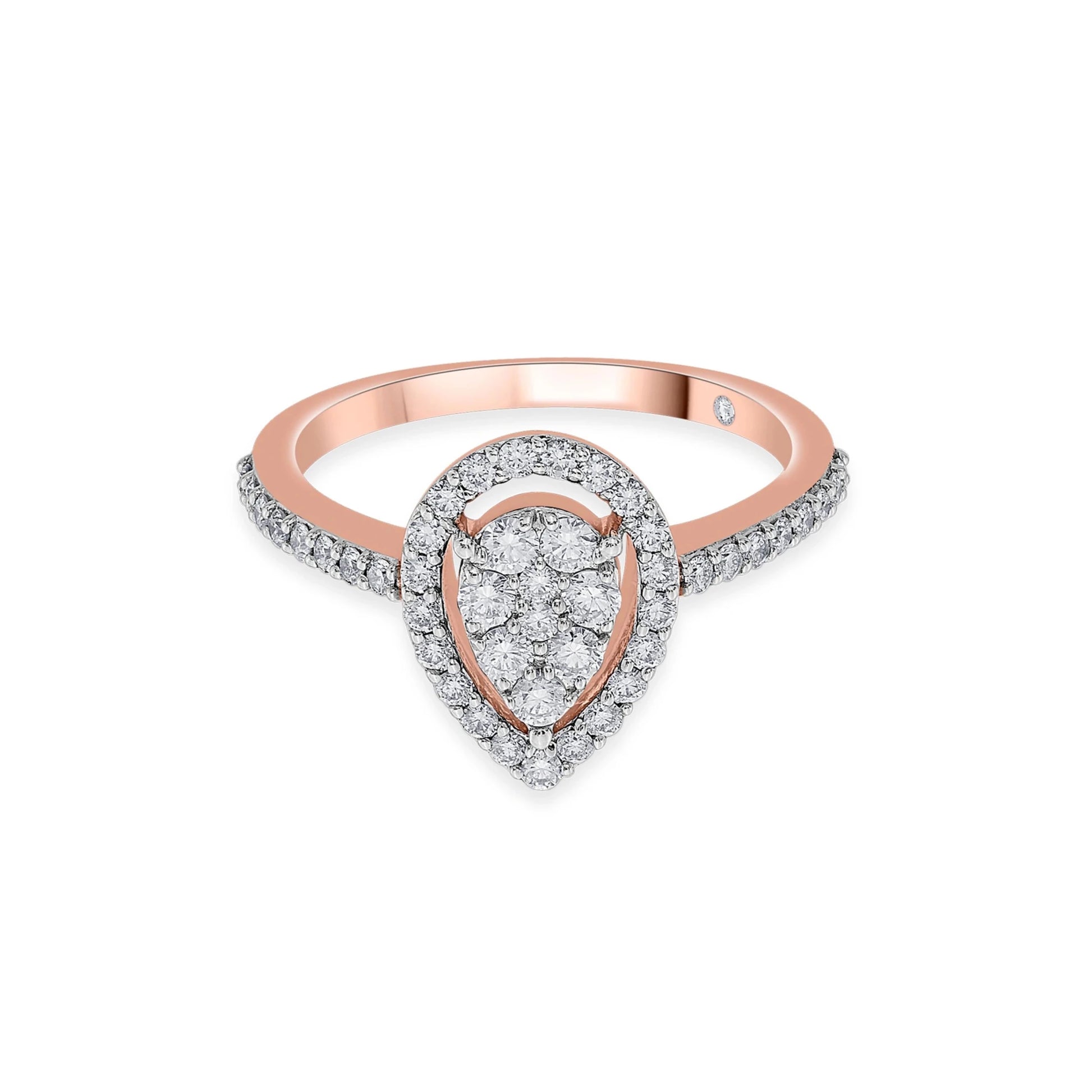 Sassy Twinkle Tear Luxe Ring - Zen Diamond India