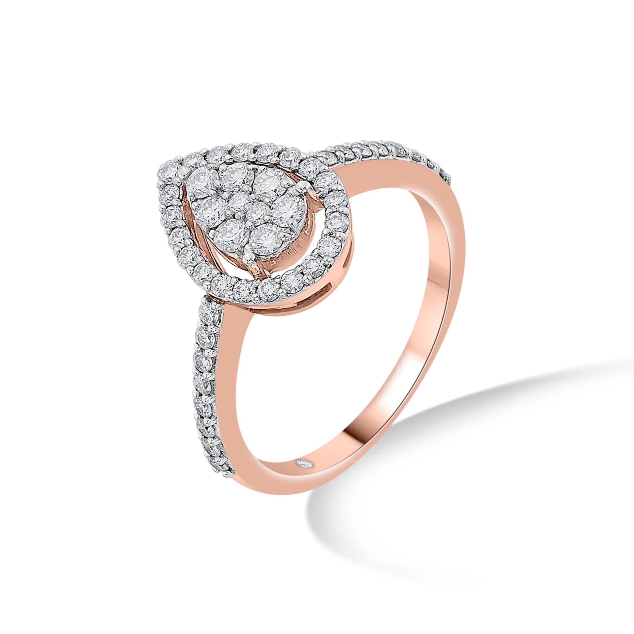 Sassy Twinkle Tear Luxe Ring - Zen Diamond India