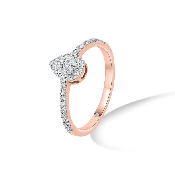 Radiant Teardrop Glow Ring