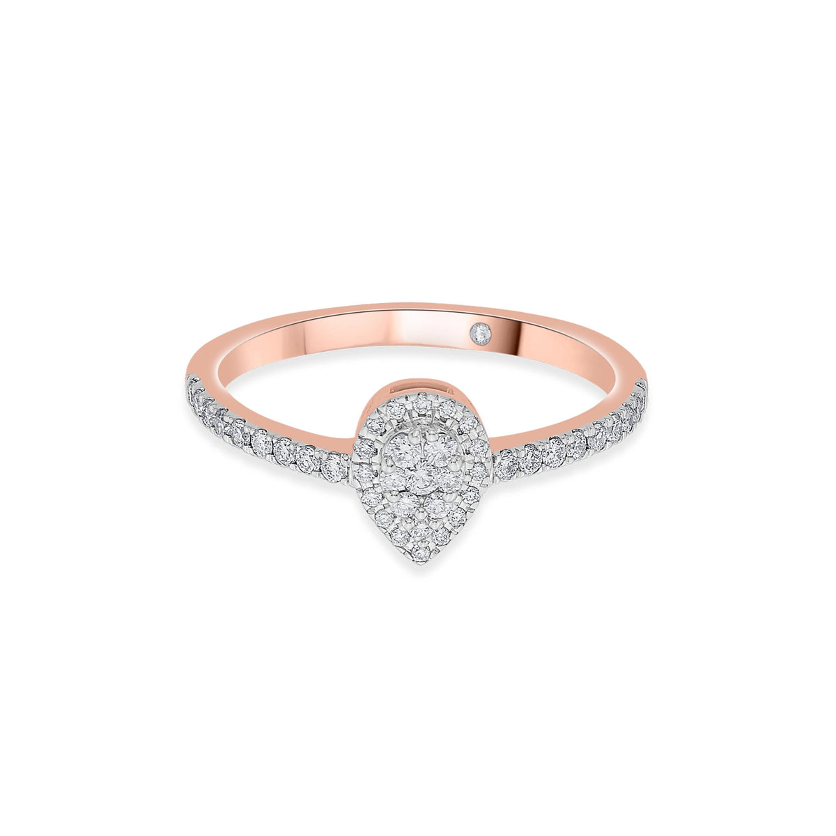 Radiant Teardrop Glow Ring