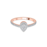 Radiant Teardrop Glow Ring