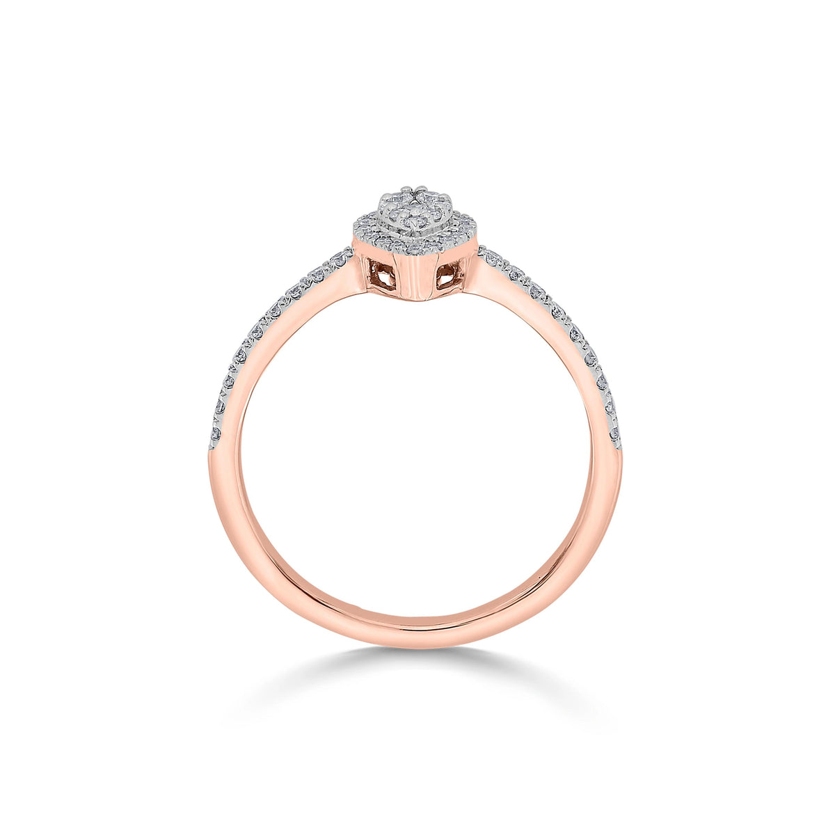 Radiant Teardrop Glow Ring