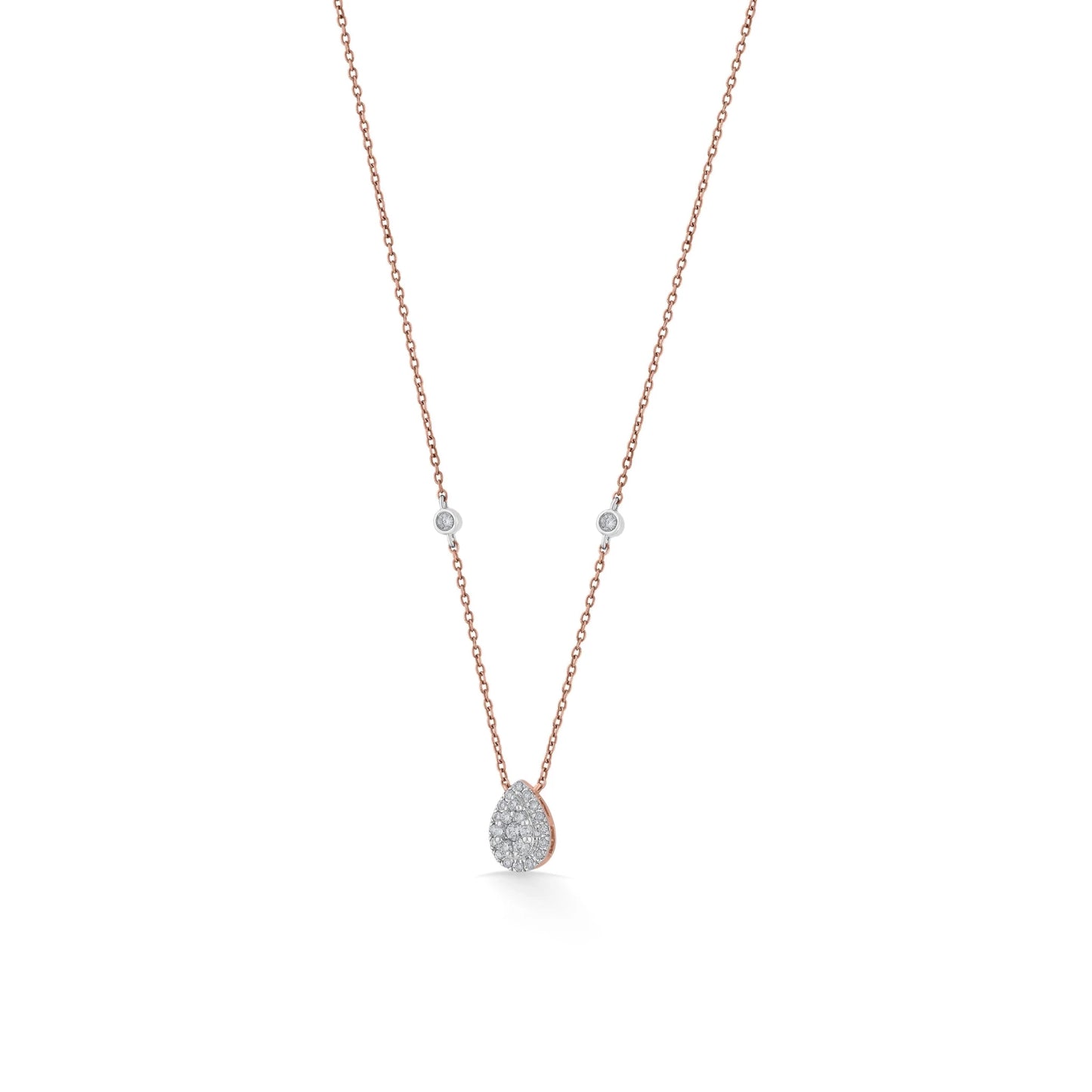 Deck Up Teardrop Dazzle Royale Necklace - Zen Diamond India
