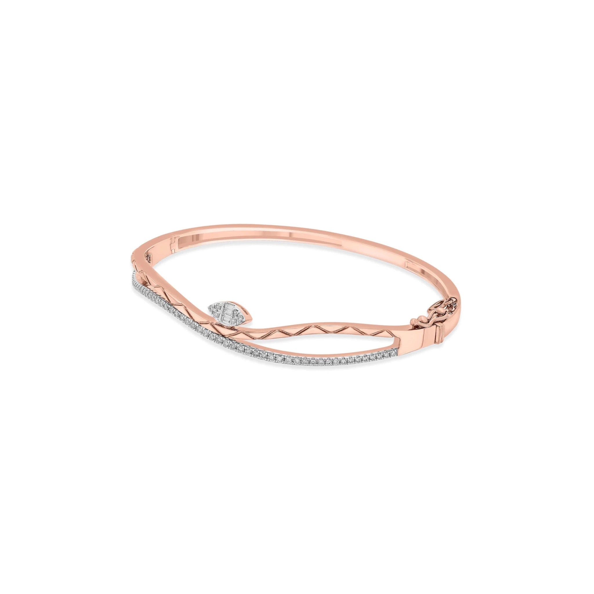 Sassy Woven Sparkle Cuff Bracelet - Zen Diamond India