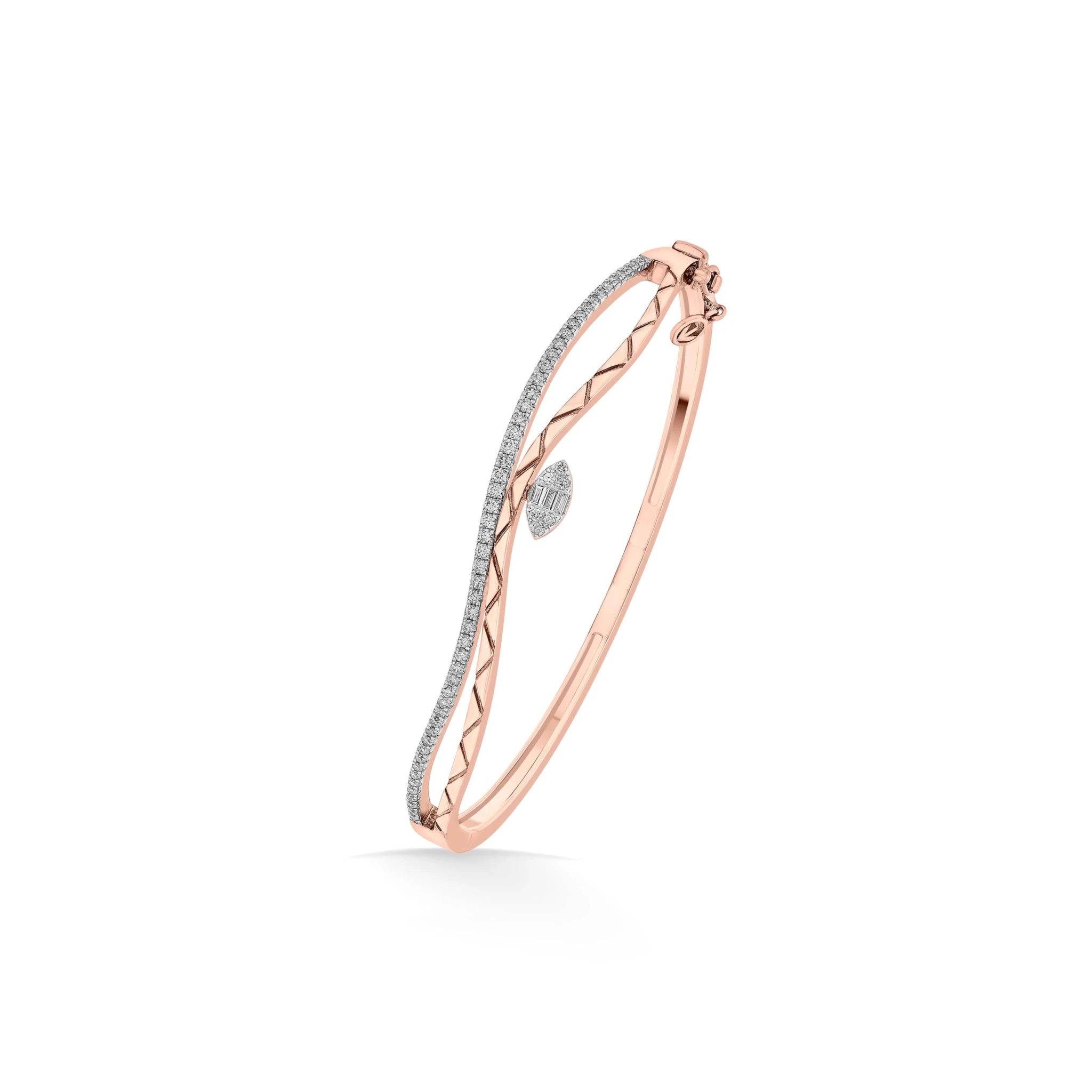 Sassy Woven Sparkle Cuff Bracelet - Zen Diamond India