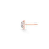 Signature Small Round Pave Solitaire Earrings - Zen Diamond India