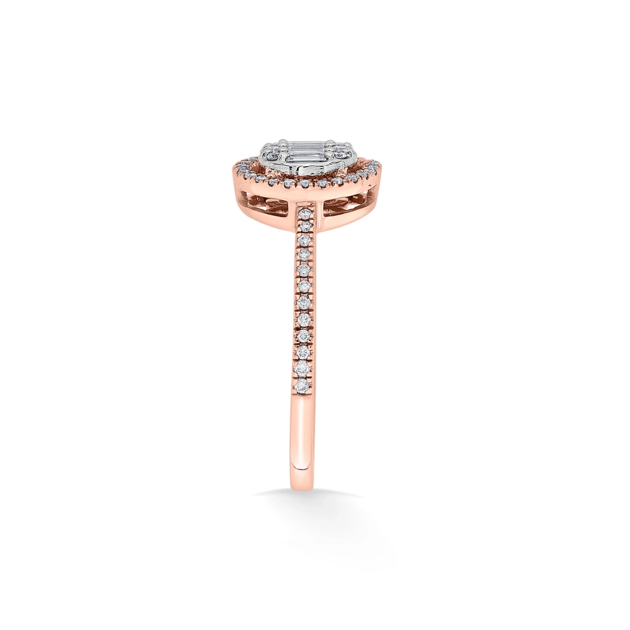 Signature Small Round Pave Solitaire Ring - Zen Diamond India