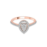 Sassy Glam Halo Luxe Ring - Zen Diamond India