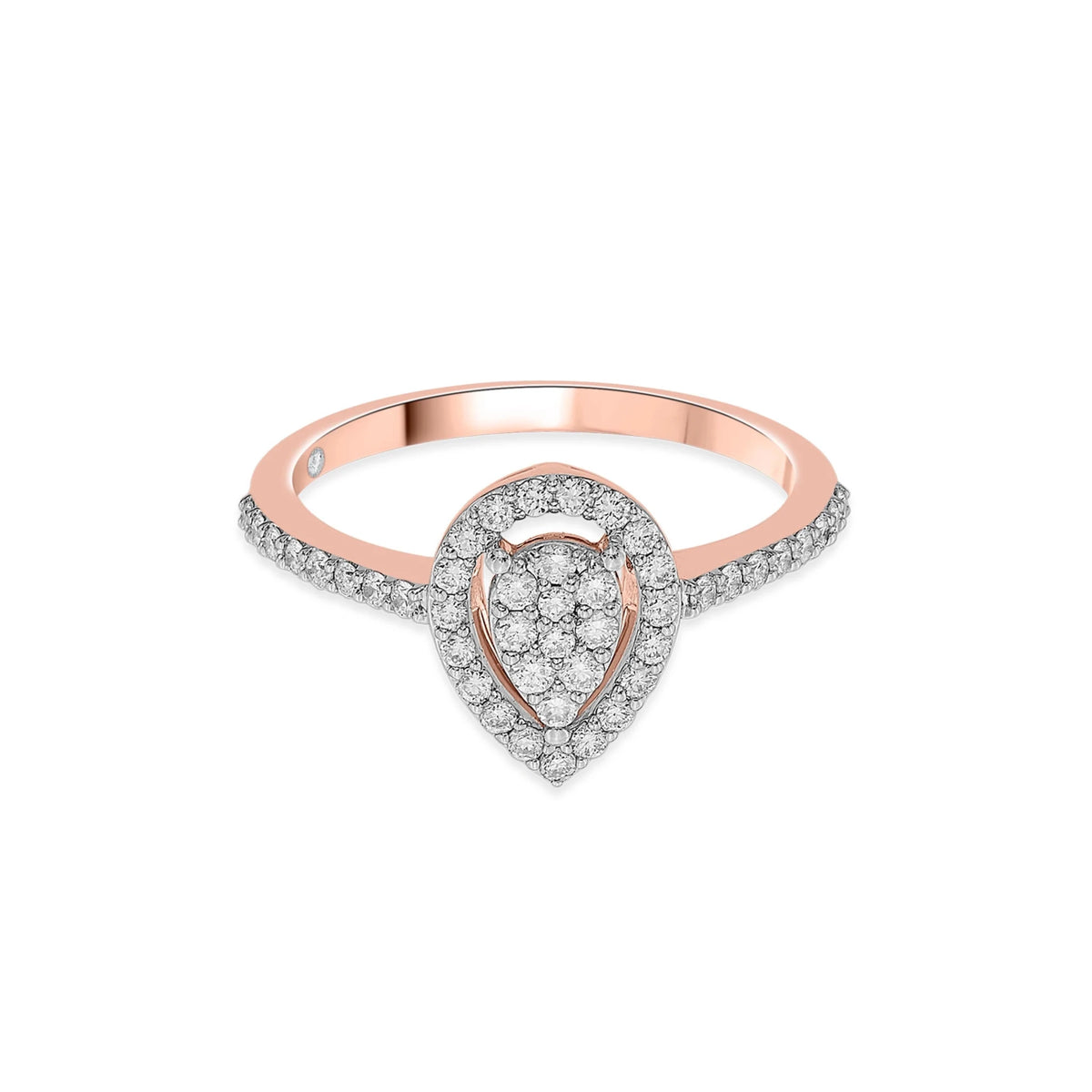 Sassy Glam Halo Luxe Ring - Zen Diamond India