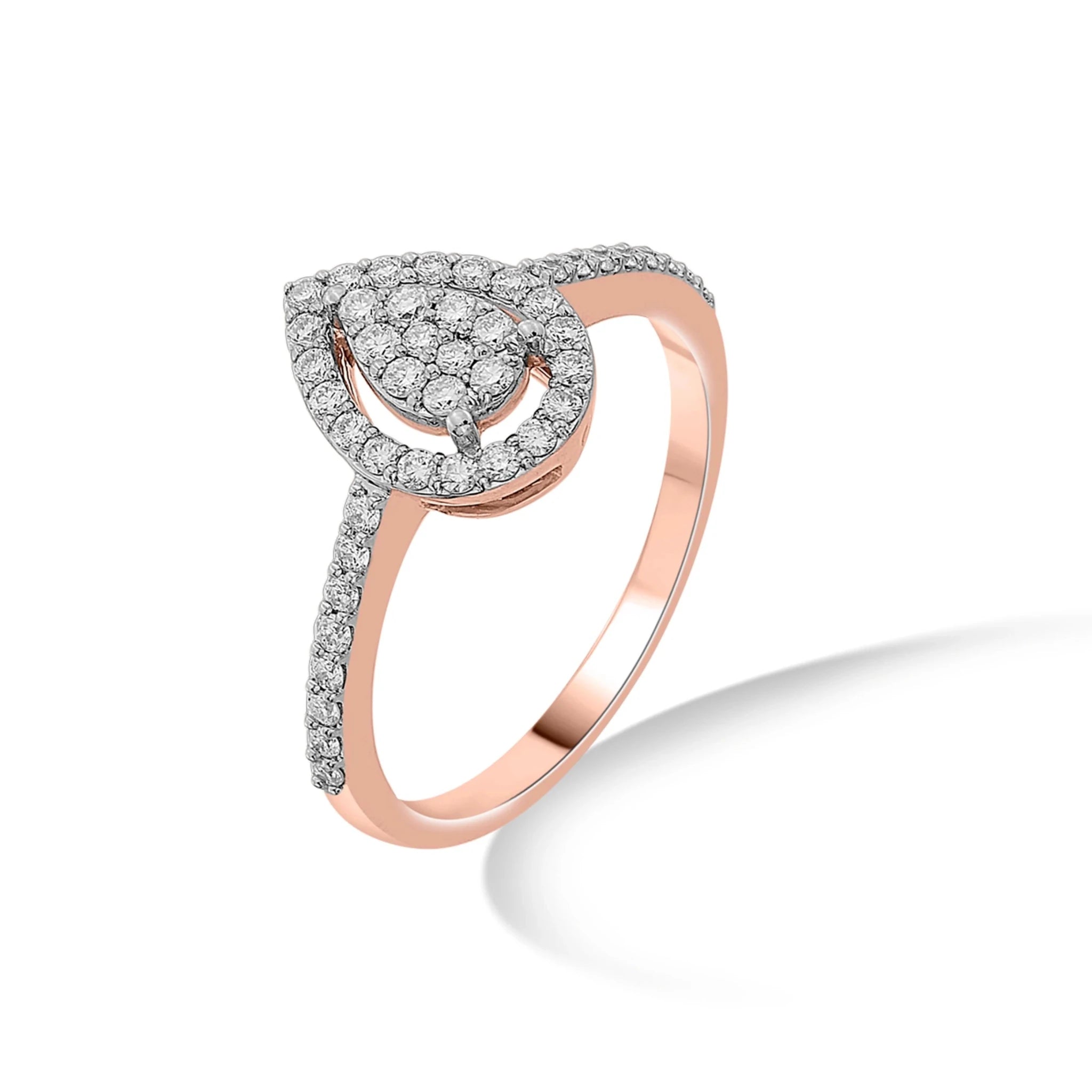 Sassy Glam Halo Luxe Ring - Zen Diamond India