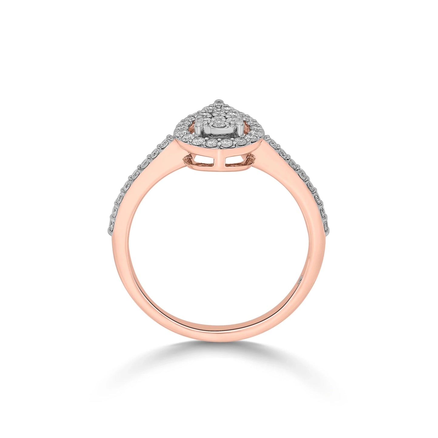 Sassy Glam Halo Luxe Ring - Zen Diamond India