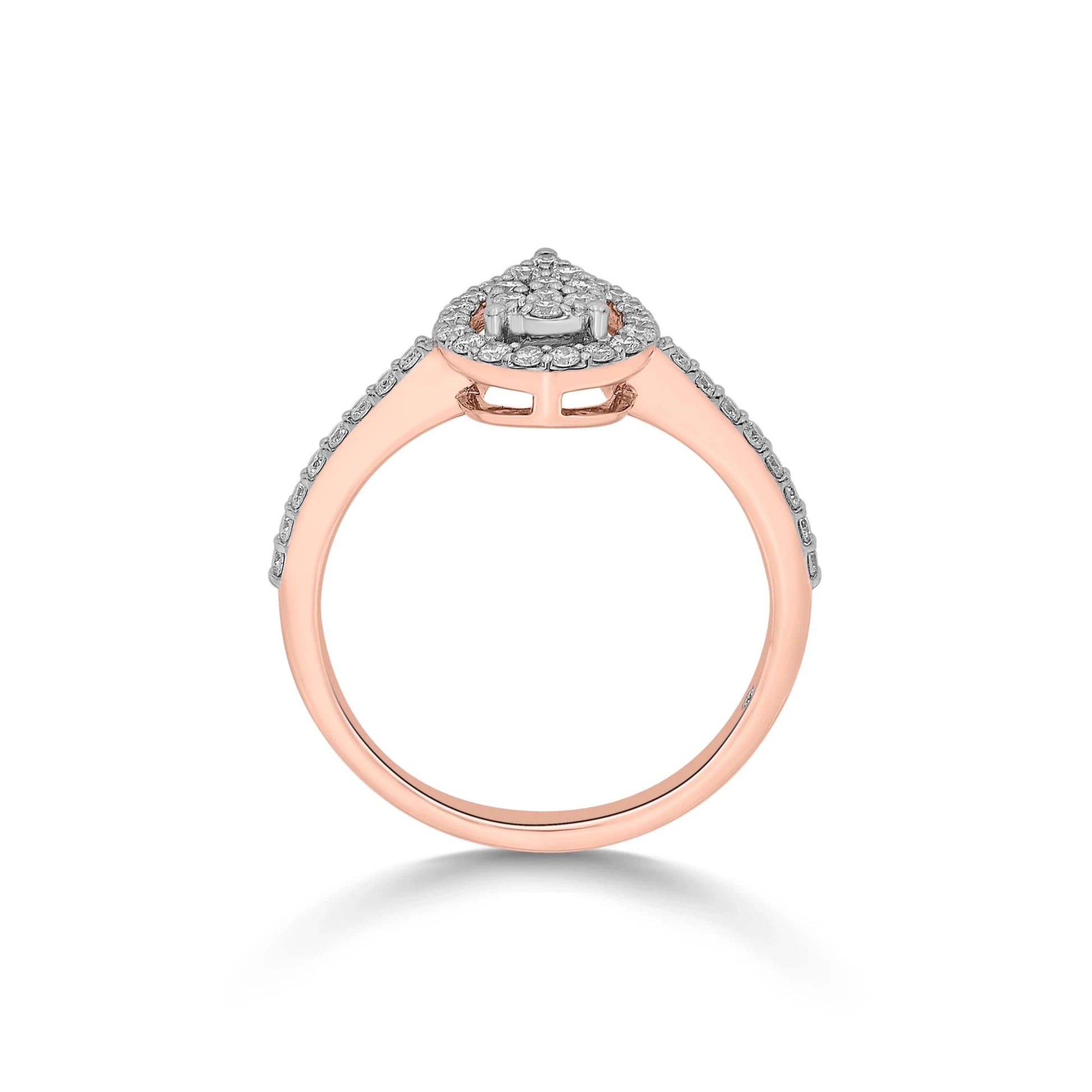 Sassy Glam Halo Luxe Ring - Zen Diamond India