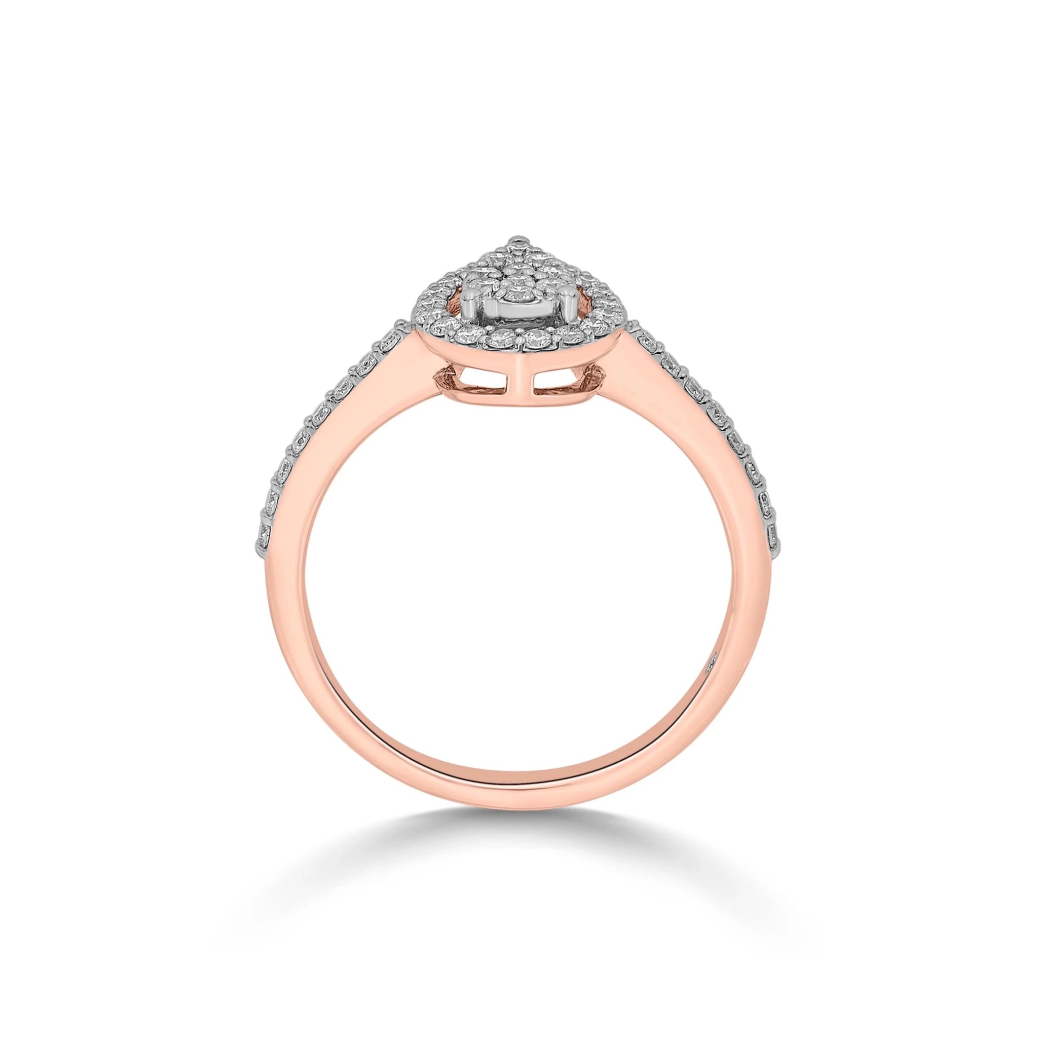 Sassy Glam Halo Luxe Ring - Zen Diamond India