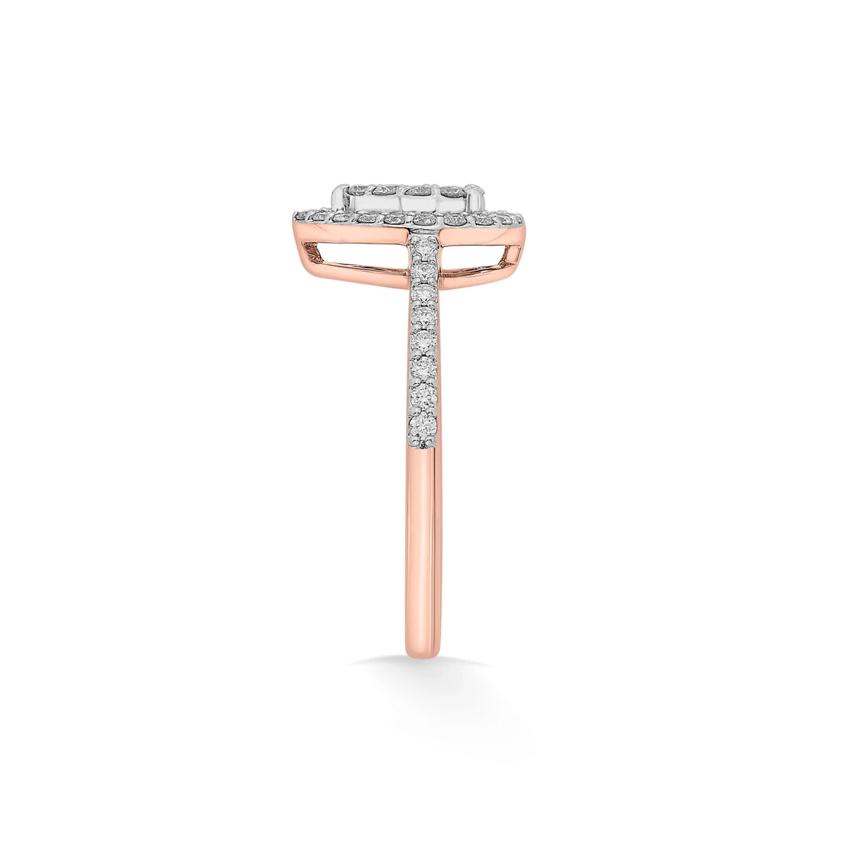 Sassy Glam Halo Luxe Ring - Zen Diamond India