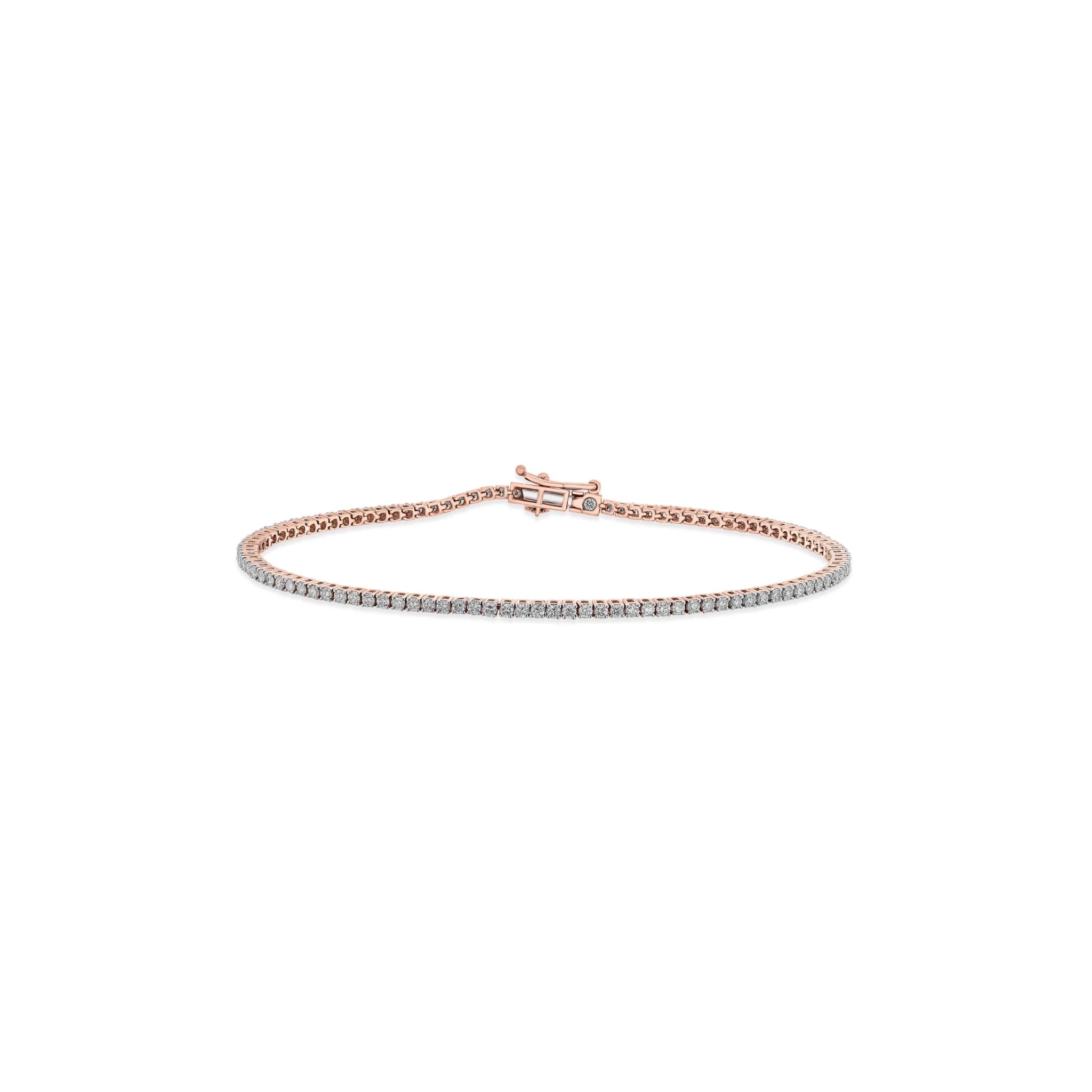 Solitaire Midnight Spark Tennis Bracelet - Zen Diamond India