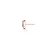 Signature Medium Round Pave Solitaire Earrings - Zen Diamond India