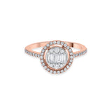 Signature Medium Round Pave Solitaire Ring - Zen Diamond India
