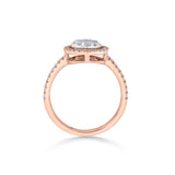 Signature Medium Round Pave Solitaire Ring - Zen Diamond India