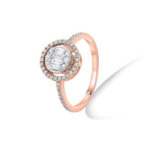 Signature Medium Round Pave Solitaire Ring - Zen Diamond India