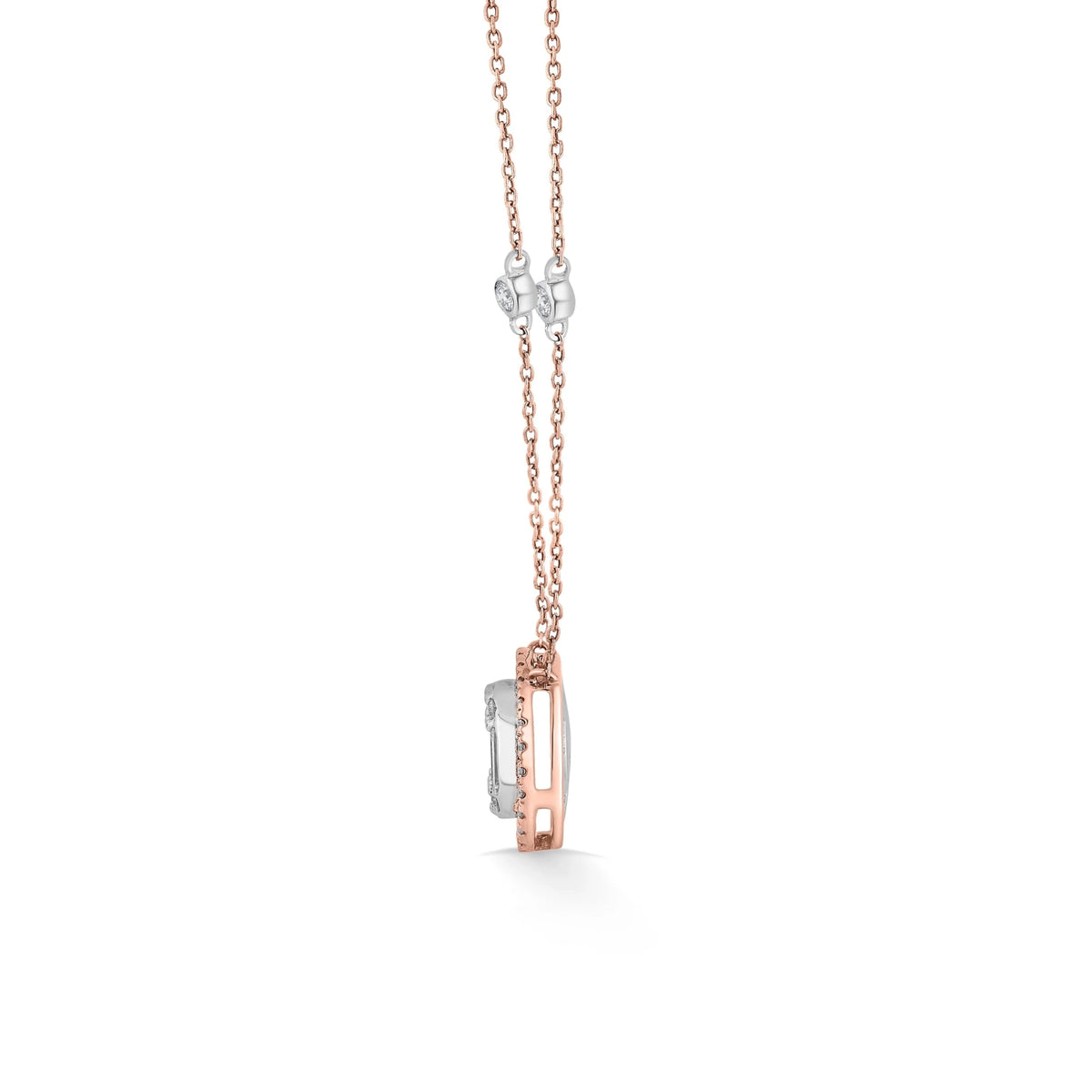 Signature Medium Round Pave Solitaire Pendant - Zen Diamond India