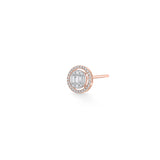 Signature Large Round Pave Solitaire Earrings - Zen Diamond India