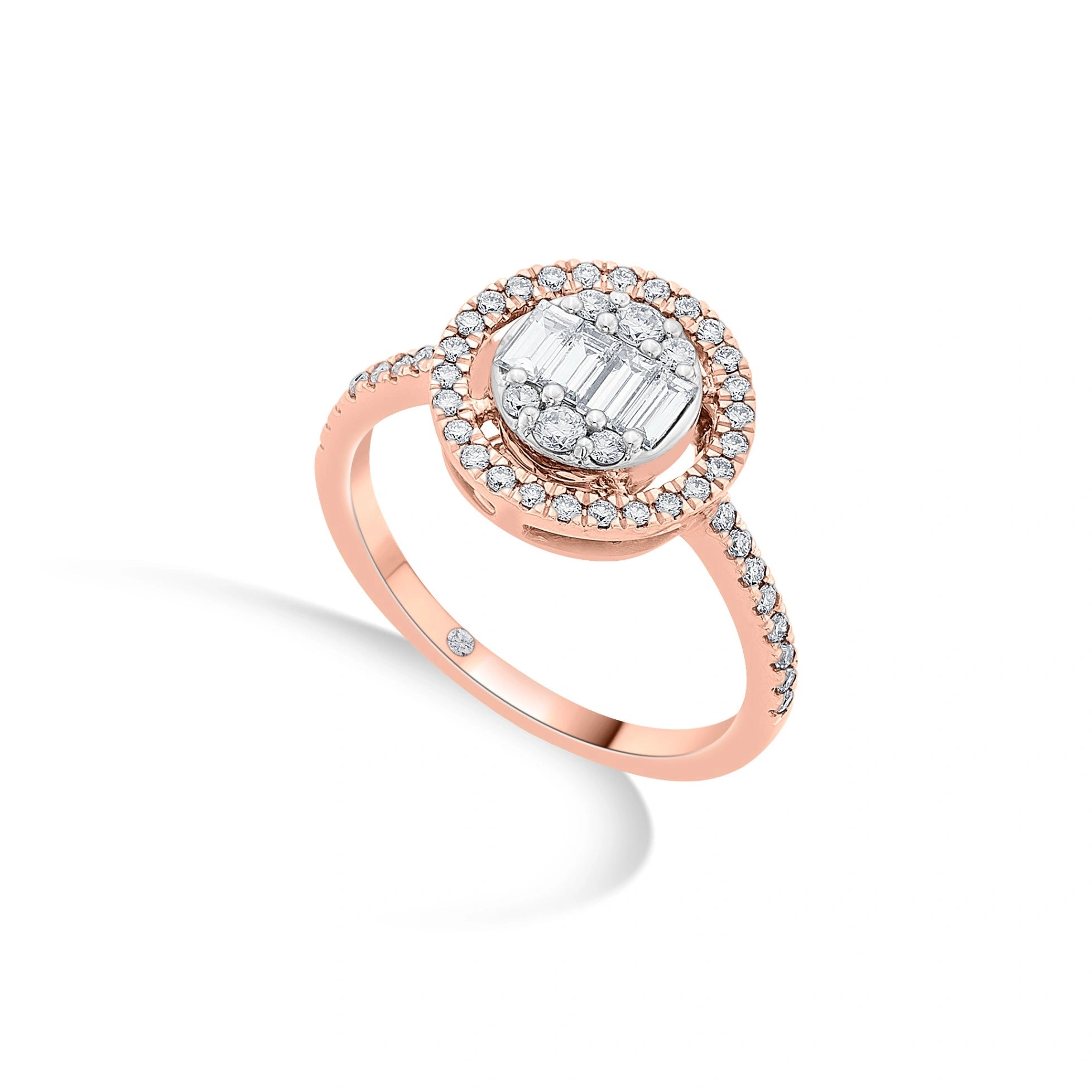Signature Large Round Pave Solitaire Ring