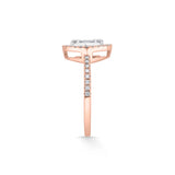 Signature Large Round Pave Solitaire Ring - Zen Diamond India