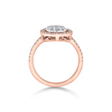Signature Large Round Pave Solitaire Ring - Zen Diamond India