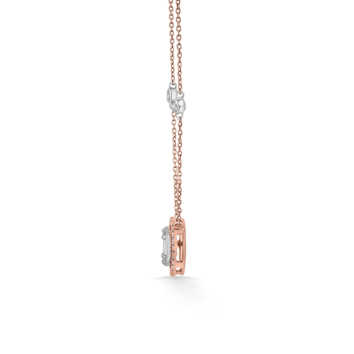 Signature Large Round Pave Solitaire Pendant - Zen Diamond India