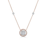 Signature Large Round Pave Solitaire Pendant - Zen Diamond India