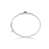 Toren Emerald Link Halo Bracelet