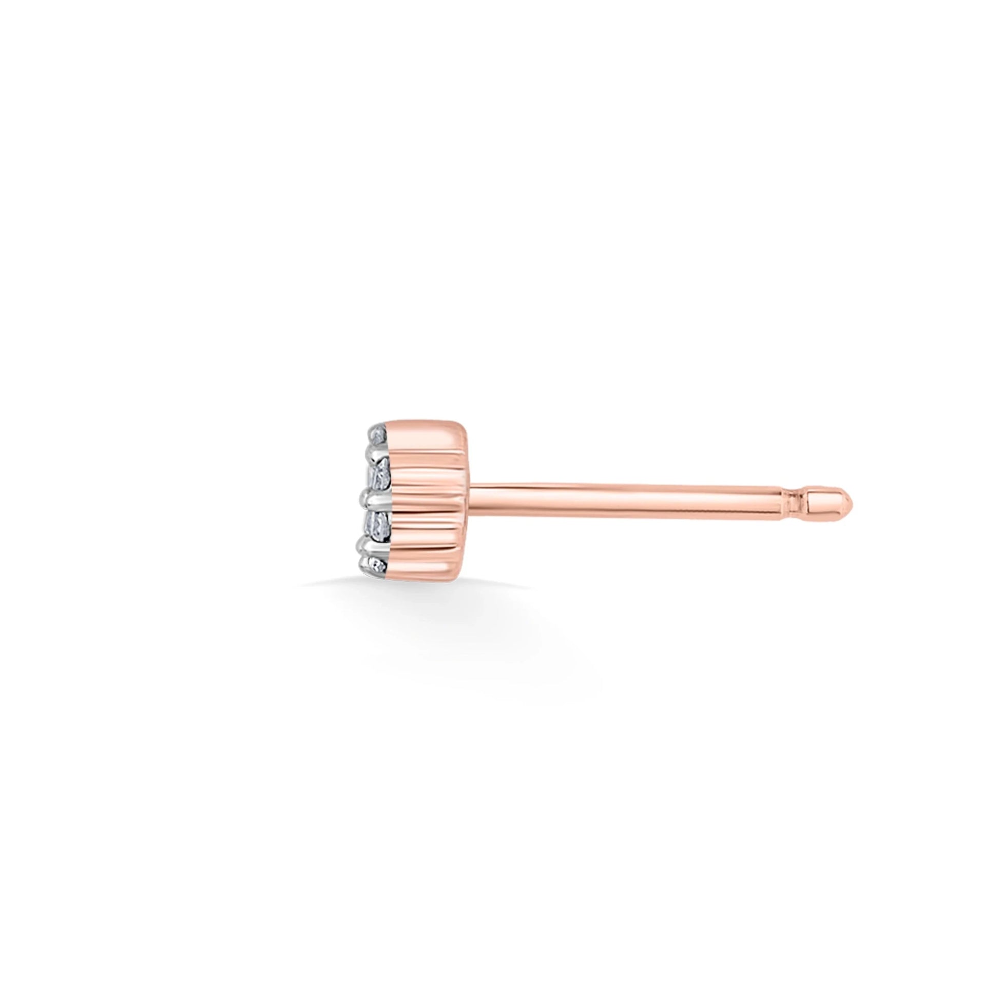 Deck Up Extra Small Round Cluster Studs - Zen Diamond India