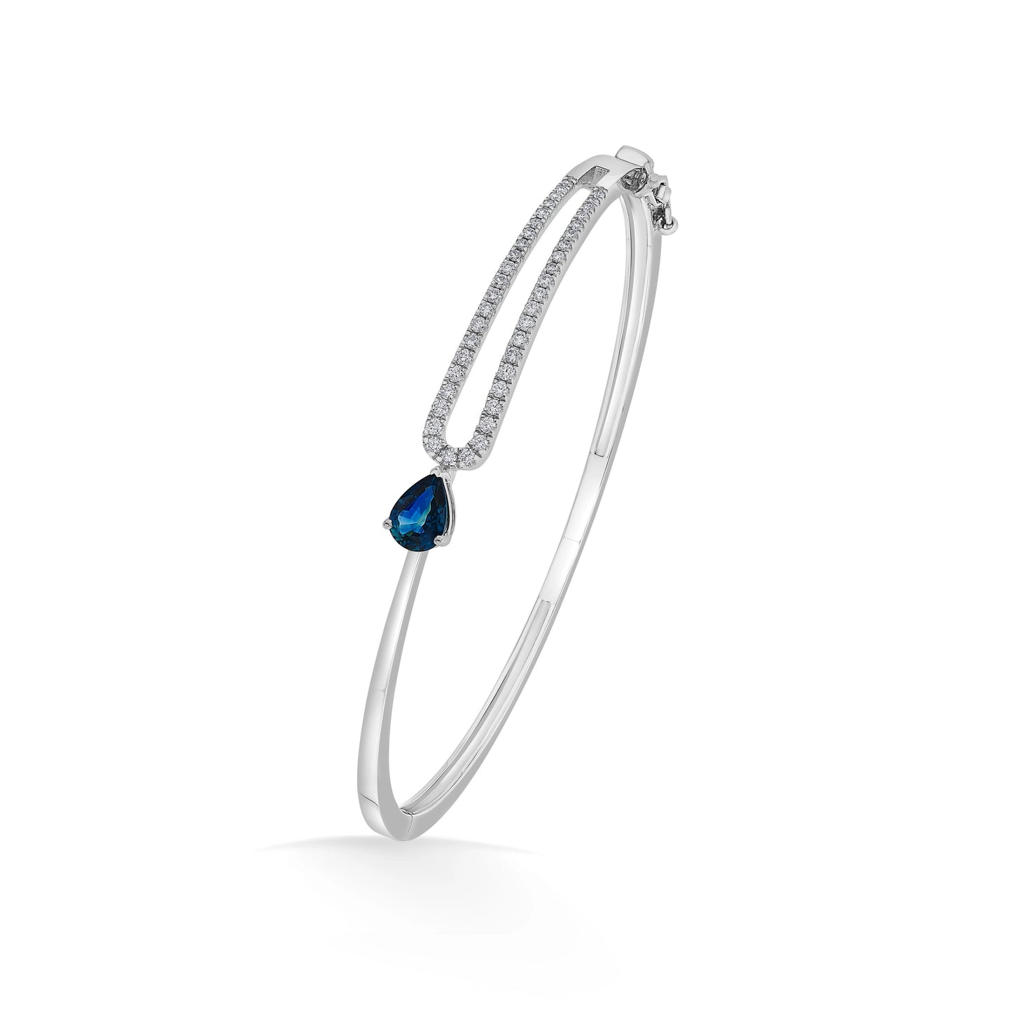 Toren Tear Drop Sapphire Stream Bracelet