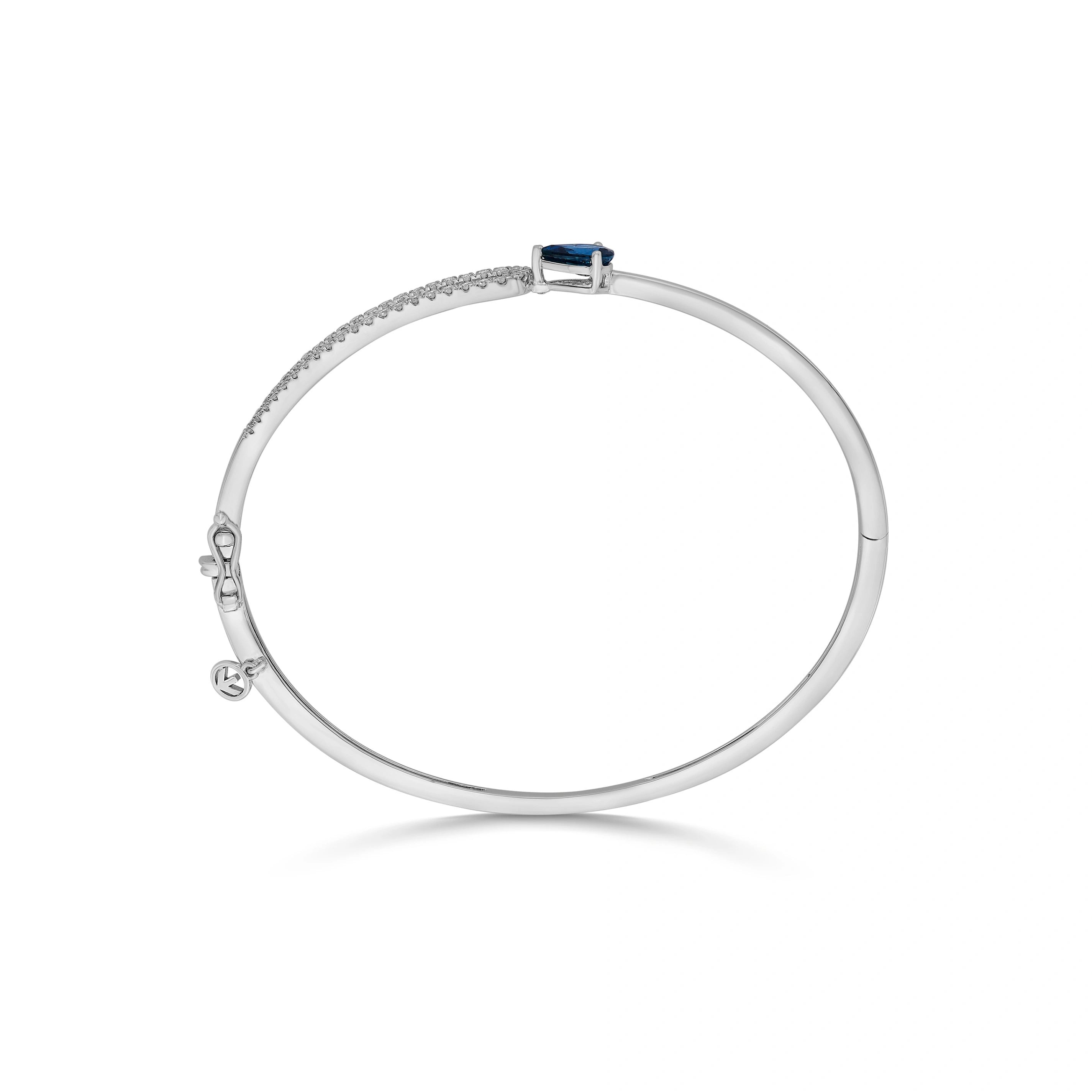 Toren Tear Drop Sapphire Stream Bracelet - Zen Diamond India