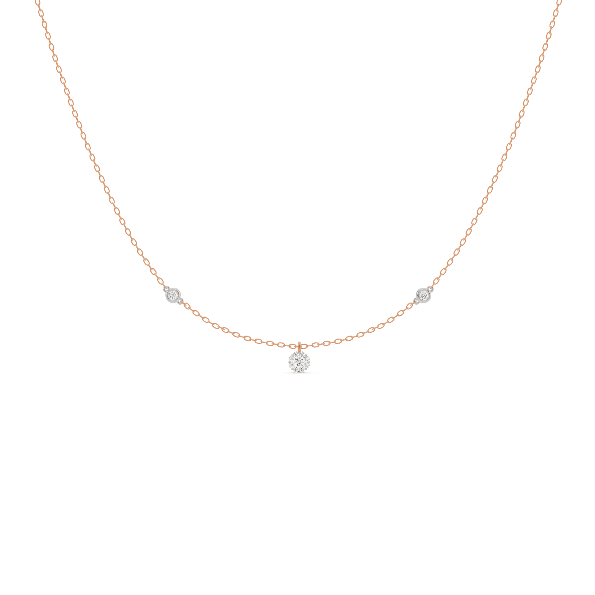 Deck Up Small Round Cluster Pendant - Zen Diamond India