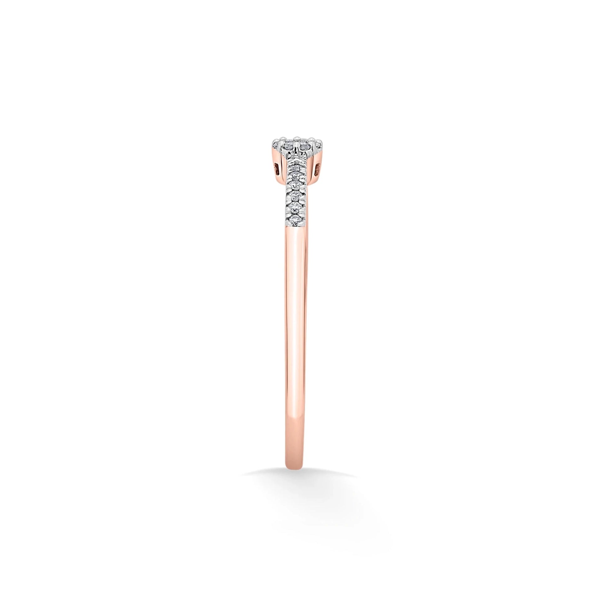 Celestial Halo Whisper Ring - Zen Diamond India