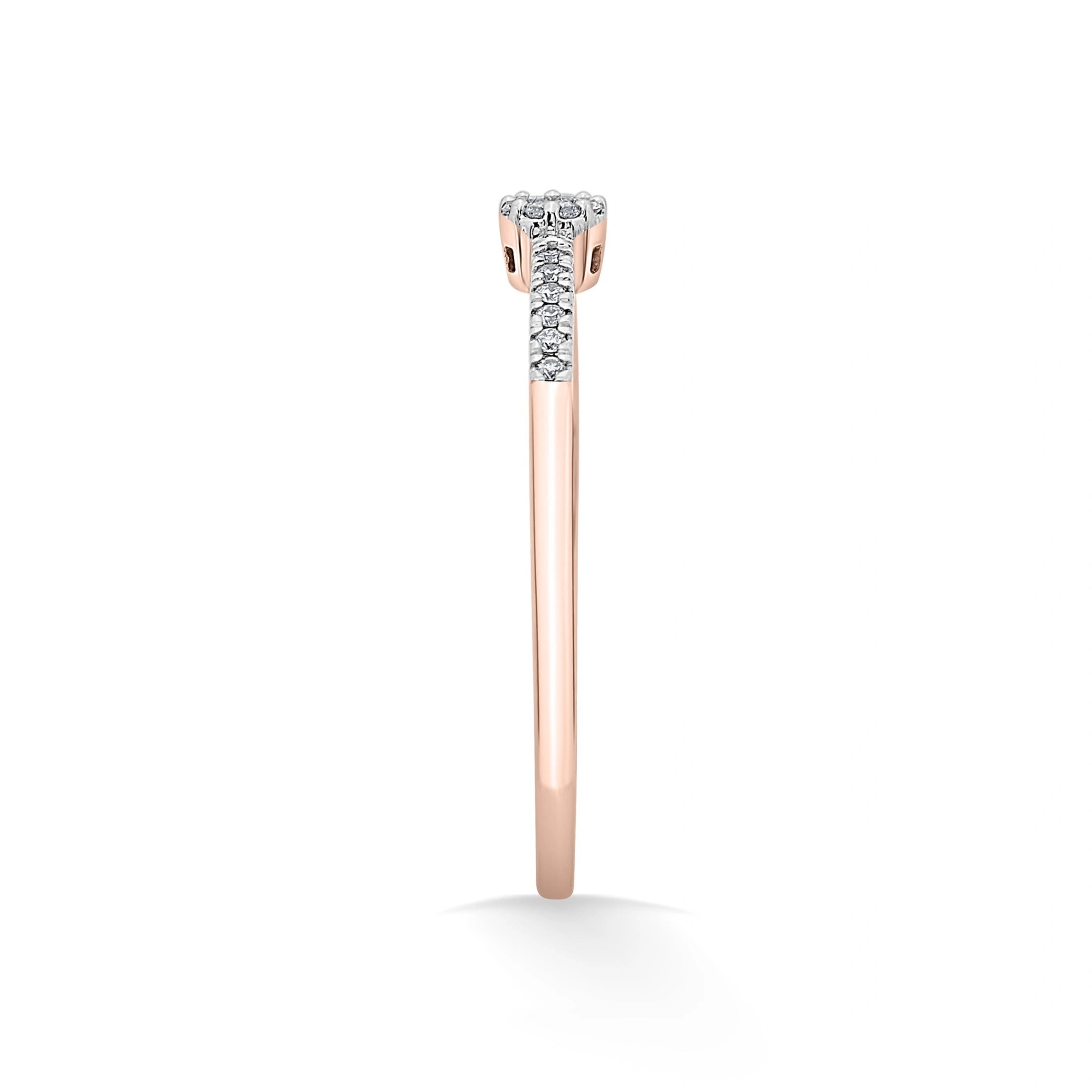 Celestial Halo Whisper Ring - Zen Diamond India