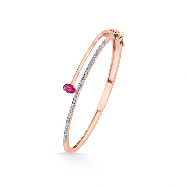 Toren Vibrant Oval Embrace Bracelet